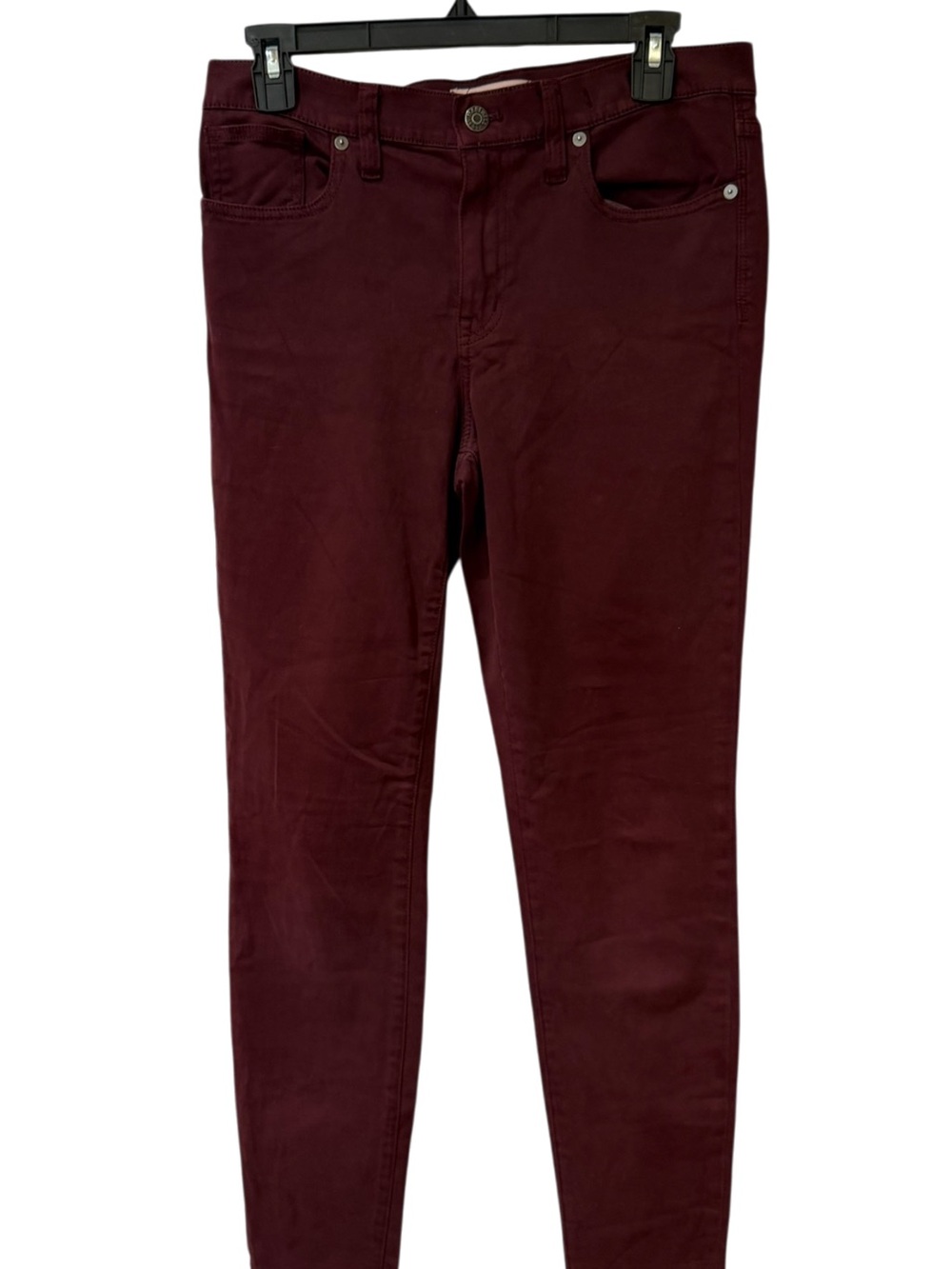 Women's Madewell Burgundy Skinny Jeans size 29